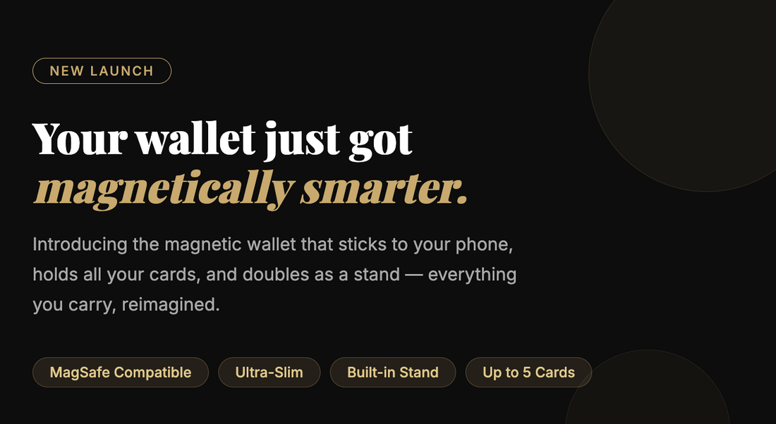 Your wallet just got magnetically smarter.