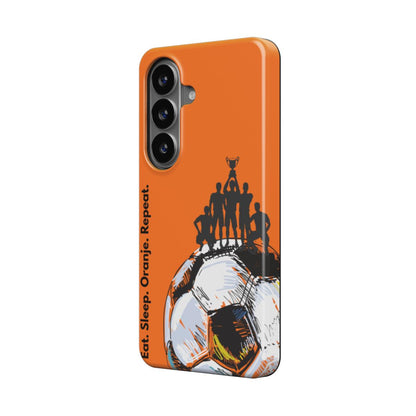 Eat. Sleep. Oranje. Repeat. Magnetic Tough Phone Case – Dutch Football Pride | Samsung & More | PryntoDesigns