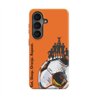 Eat. Sleep. Oranje. Repeat. Magnetic Tough Phone Case – Dutch Football Pride | Samsung & More | PryntoDesigns